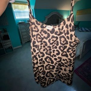 Plus Size Leopard Hayden Cami Blouse- 2X